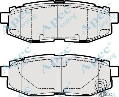 APEC BRAKING pad1954 -  Комплект тормозных колодок, дисковый тормоз